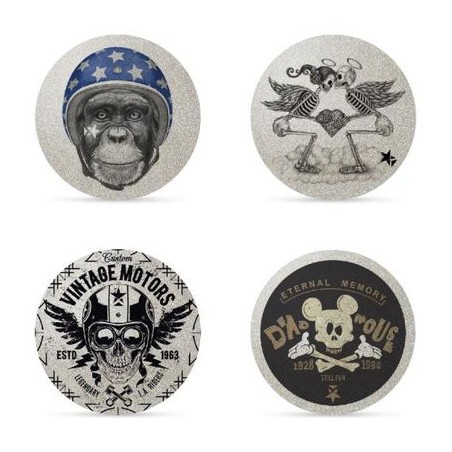 FLASH MOTO 4 Autocollants réfléchissants, indéchirables et repositionnables