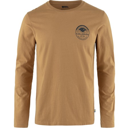 T-Shirt Homme Manches Longues Forever Nature Badge 232/Buckwheat Brown FJÄLLRÄVEN