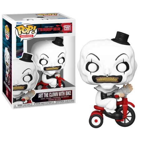 TERRIFIER - POP Movies N° 1591 - Art the Clown avec Vélo