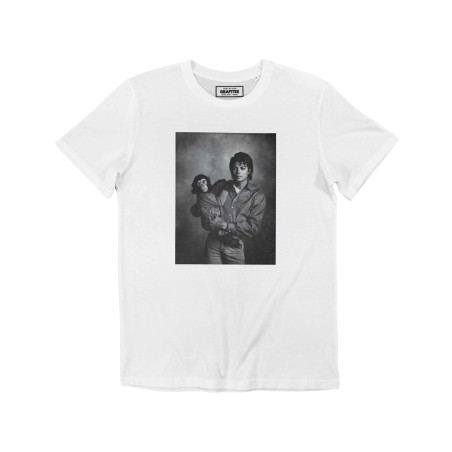 T-shirt Michael Jackson X Monkey - Tee-shirt Photo Célébrité et Animaux GRAFITEE