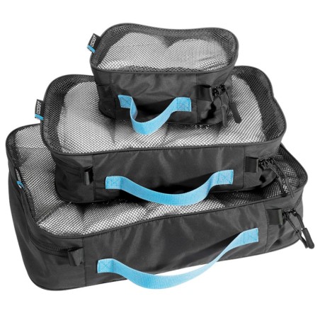 Lot de 3 housses de rangement Packing Cubes Dark Grey COCOON