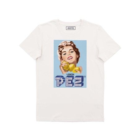 T-shirt Pin-up Pez - Tee-shirt Publicité Vintage Années 50 GRAFITEE