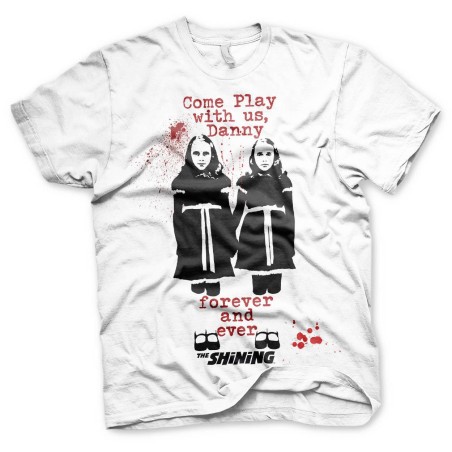 The Shining - T-shirt Come Play Blanc