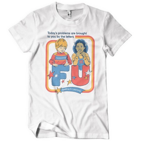 T-shirt Todays Problems Blanc