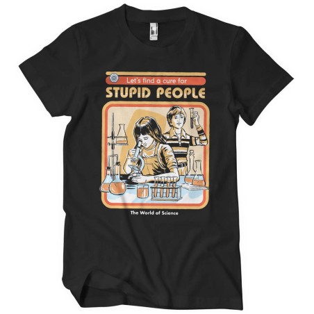 T-shirt Cure For Stupid People Noir