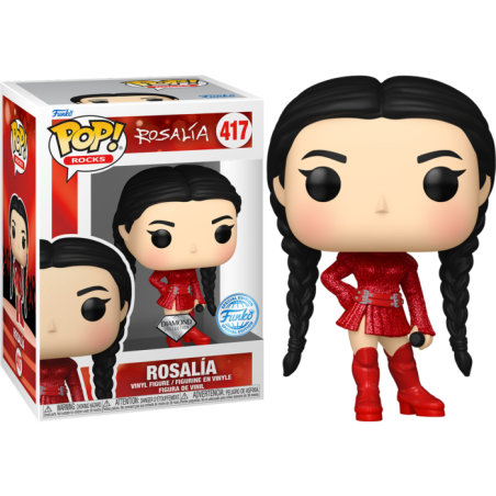 Rosalía POP! N°417 Rocks Vinyl Figurine Rosalía (Bizcochito) (RD) (DGLT) 9 cm