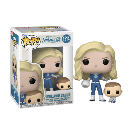 LES 4 FANTASTIQUES - POP Marvel N°1514 - La Femme Invisible & Franklin FUNKO