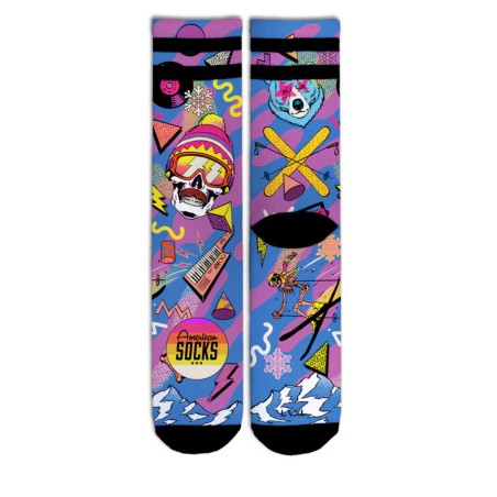 Chaussettes Retro Blizzard - Mid High - S/M AMERICAN SOCKS