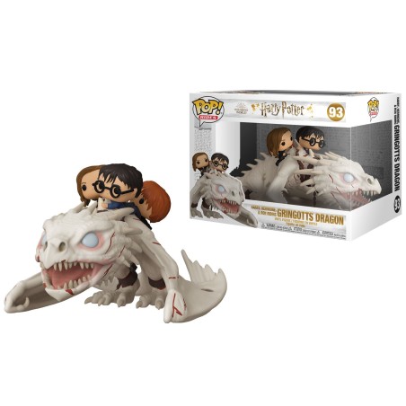 HARRY POTTER - Pop Rides Super DLX N° 93 - Harry, Ron, Hermi. w/Dragon FUNKO