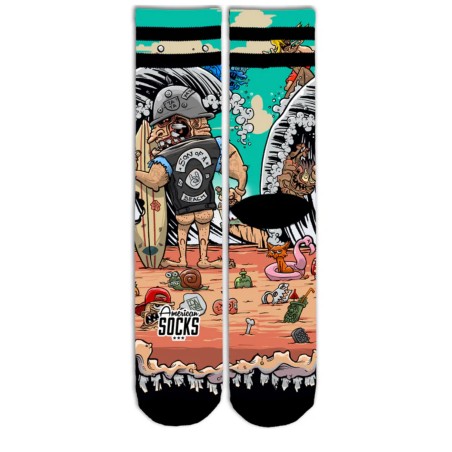 Chaussettes Son of a beach - Mid High - S/M AMERICAN SOCKS