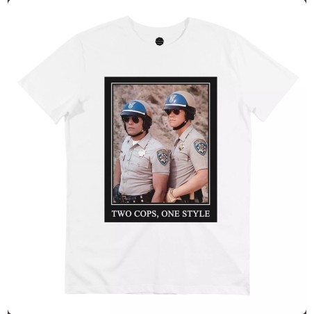 T-shirt Two Cops - Tshirt Humour Série TV Chips GRAFITEE