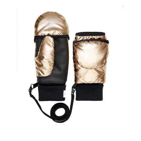 Moufles convertibles mitaines Dorées T2 FUDOON