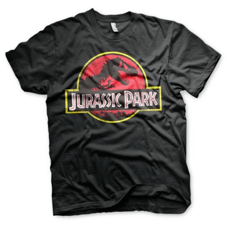 T-shirt à logo vieilli Jurassic Park