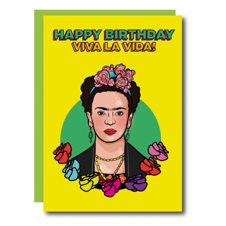 Carte d'anniversaire Frida Kahlo