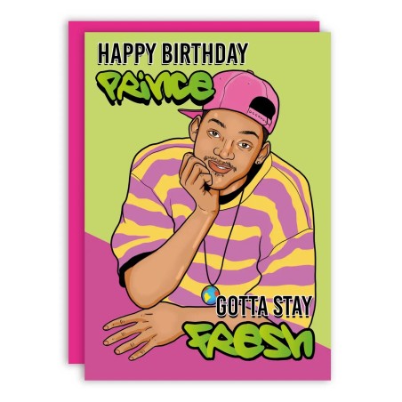 Joyeux Anniversaire Carte Prince Stay Fresh