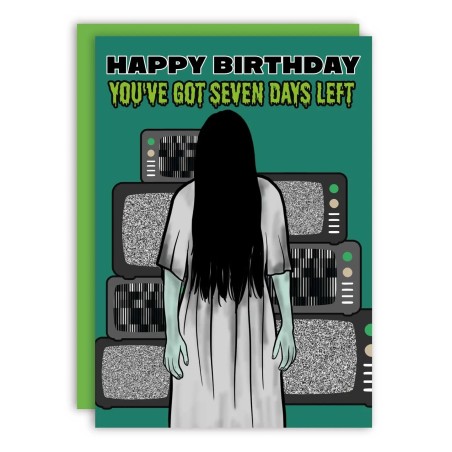 Carte Joyeux anniversaire 7 jours restants Halloween