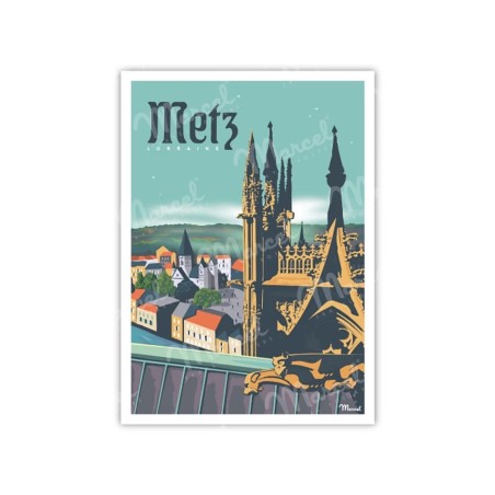 Carte Postale Metz MARCEL