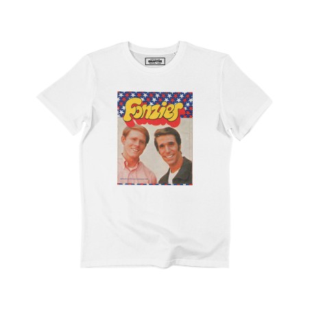 T-shirt Happy Days Blanc GRAFITEE