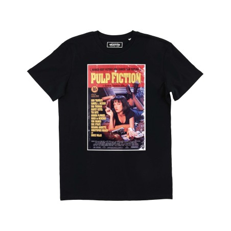 T-shirt Affiche Pulp Fiction Noir GRAFITEE