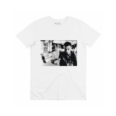 T-shirt La Haine Blanc GRAFITEE