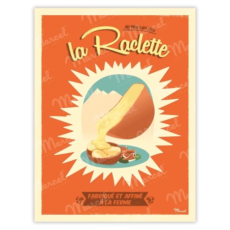 AFFICHE 30X40 - LA RACLETTE