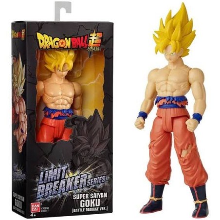 DRAGON BALL - SS Goku Battle Dam. - Figurine géante Limit Breaker 30cm BANDAI RED