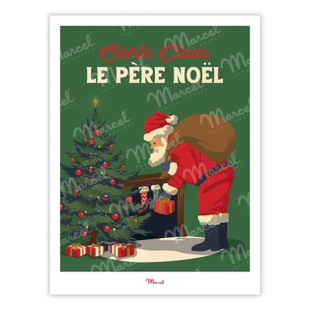AFFICHE 30X40 - TRAVEL COLOR - LE PERE NOEL