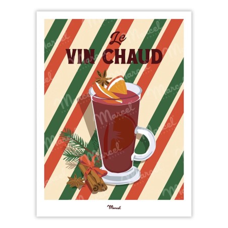 AFFICHE 30X40 - TRAVEL COLOR - LE VIN CHAUD DE NOEL