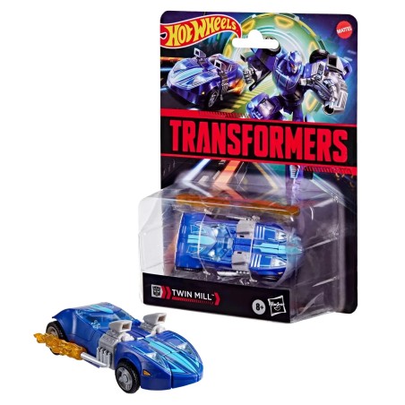 TRANSFORMERS X HOT WHEELS - Twin Mill - Figurine Collaborative 13cm HASBRO