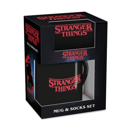 Stranger Things Set Mug et Chaussettes Logo PYRAMID