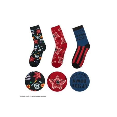 Stranger Things: Stranger Things Set of 3 Socks CINEREPLICAS