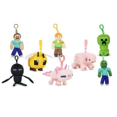 MINECRAFT - Bag Clip Peluche - 12cm BARRADO