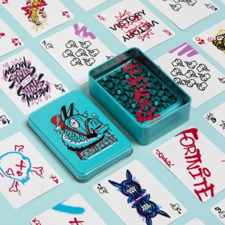 FORNITE - Llama here! - Jeu de Cartes dans une Boite en Métal PALADONE