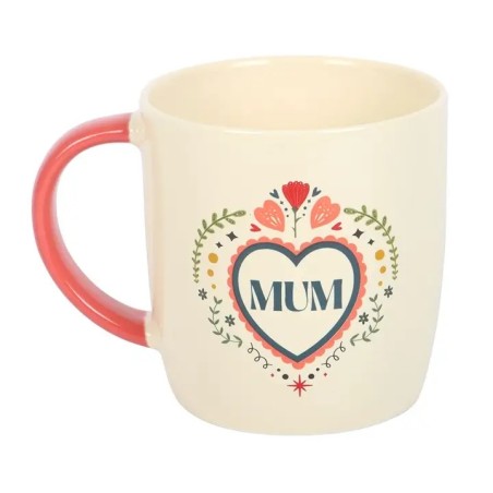 Mug Fête des Mères Coeur Folk Maman
