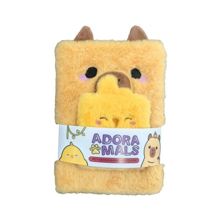CAPYBARA - Duke - Notebook Pelucheux Premium + 1 Mini