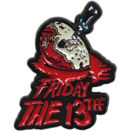 Pin's en émail - Vendredi 13 - Le masque et le couteau ensanglantés de Jason