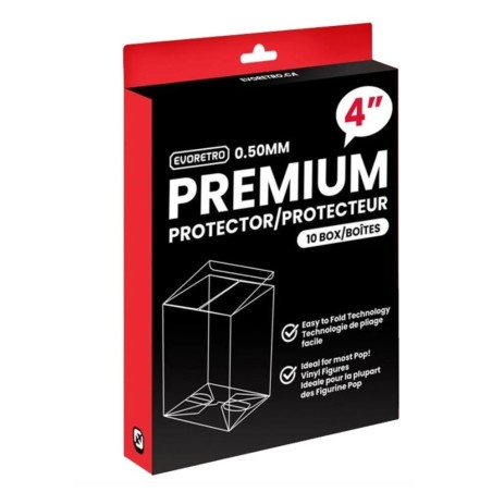 EVORETRO - Premium Funko Pop Plastic Protector for 10cm 10-Pack FUNKO
