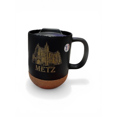 MUG THERMOS MAT NOIR ET LIEGE - CH DORE CATHEDRALE - METZ