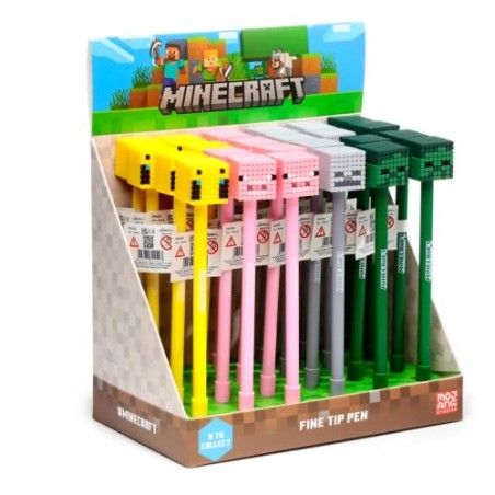 MINECRAFT - Animaux - Stylo à Gel Effaçable