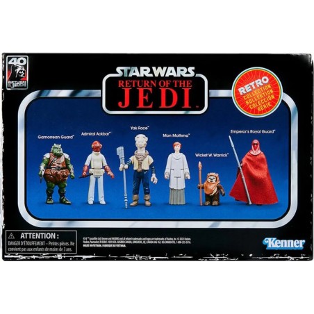 STAR WARS - Le Retour du Jedi - Pack 6 Figurine Retro Collection 10cm HASBRO