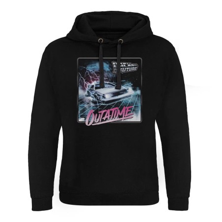 Retour vers le futur - Sweat à capuche Outatime des années 80