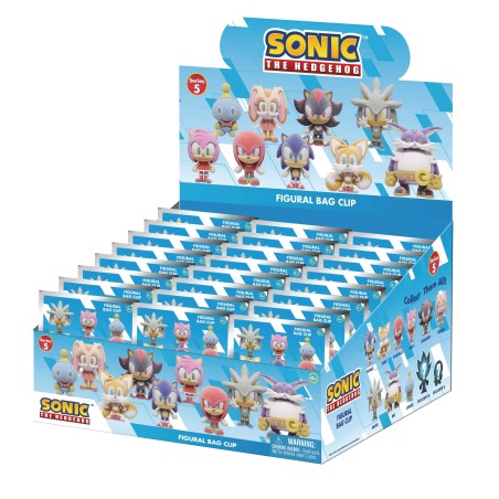 SONIC - Series 5 Flocked - 3D Foam Bag Clip