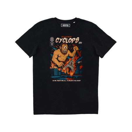 T-Shirt Cyclops Attack Noir GRAFITEE