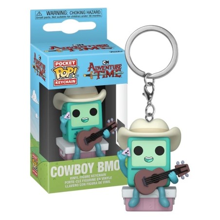 ADVENTURE TIME - Pocket Pop Keychain - Cowboy BMO avec guitare