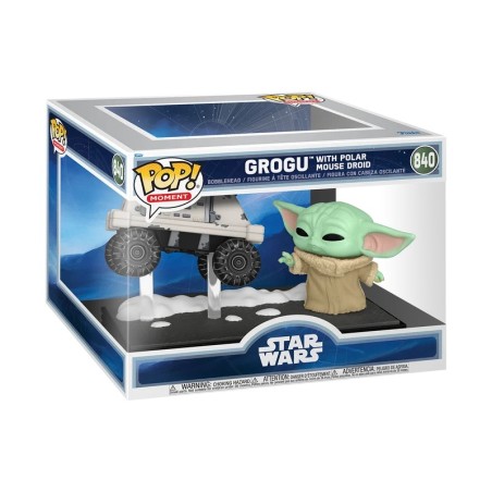 MANDALORIAN & GROGU - POP Moments N° 840 - Grogu W/Polar Mouse Droide