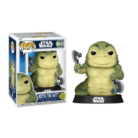 MANDALORIAN & GROGU - POP Star Wars N° 843 - Rotta The Hutt GitD