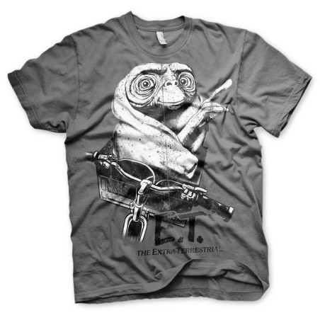 T-Shirt E.T vieilli Gris Foncé