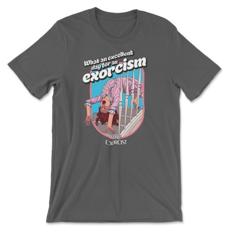 T-Shirt What an excellent day for an Exorcism Gris Foncé