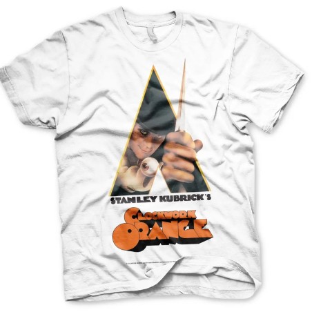 T-Shirt Orange Mécanique Blanc