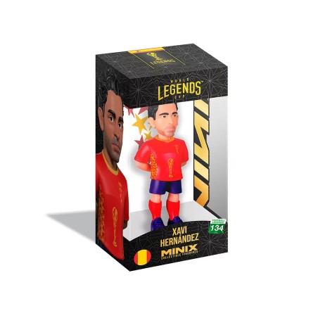 ESPAGNE - Xavi - Figurine Minix Coupe du Monde des Légendes 12cm
